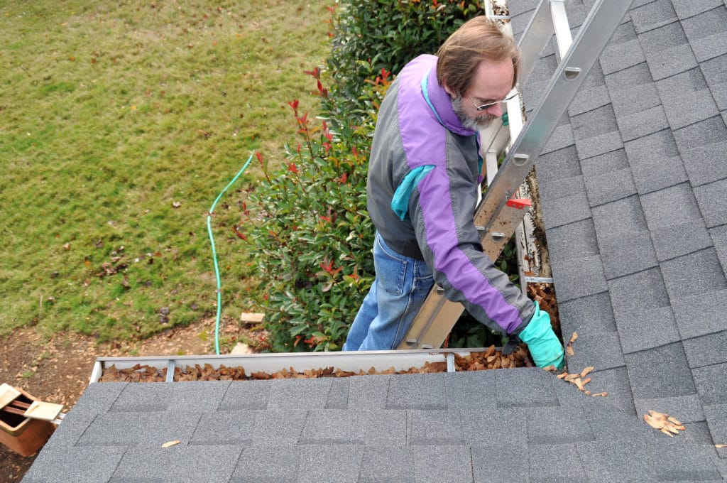 regular gutter cleaning and why your gardener should not clean your gutters
