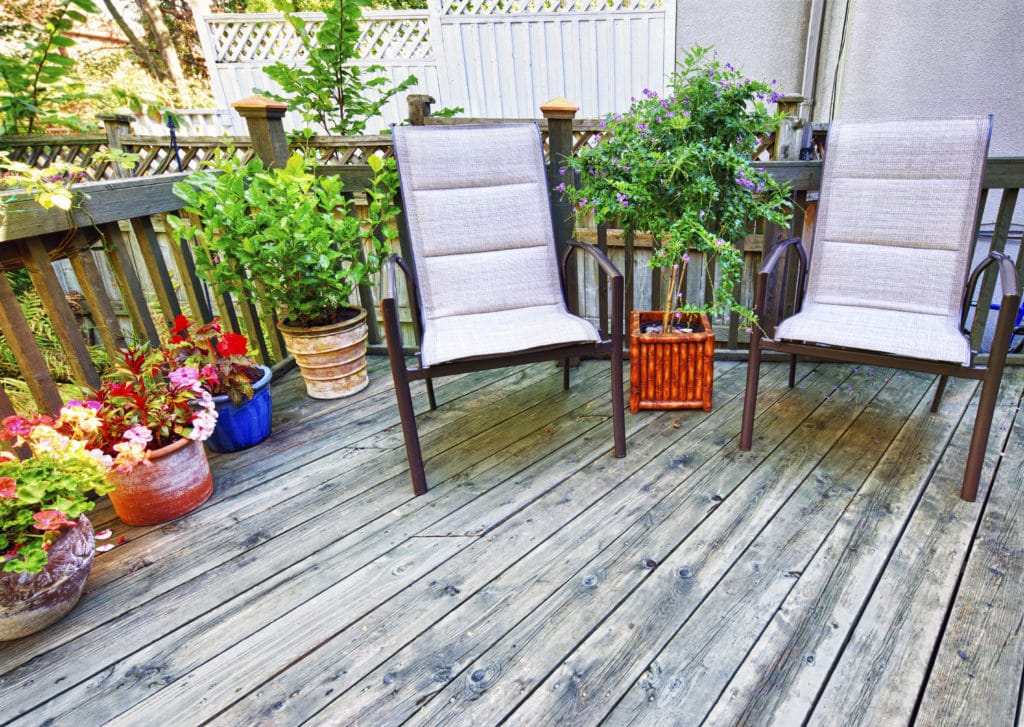 summer patio cleaning