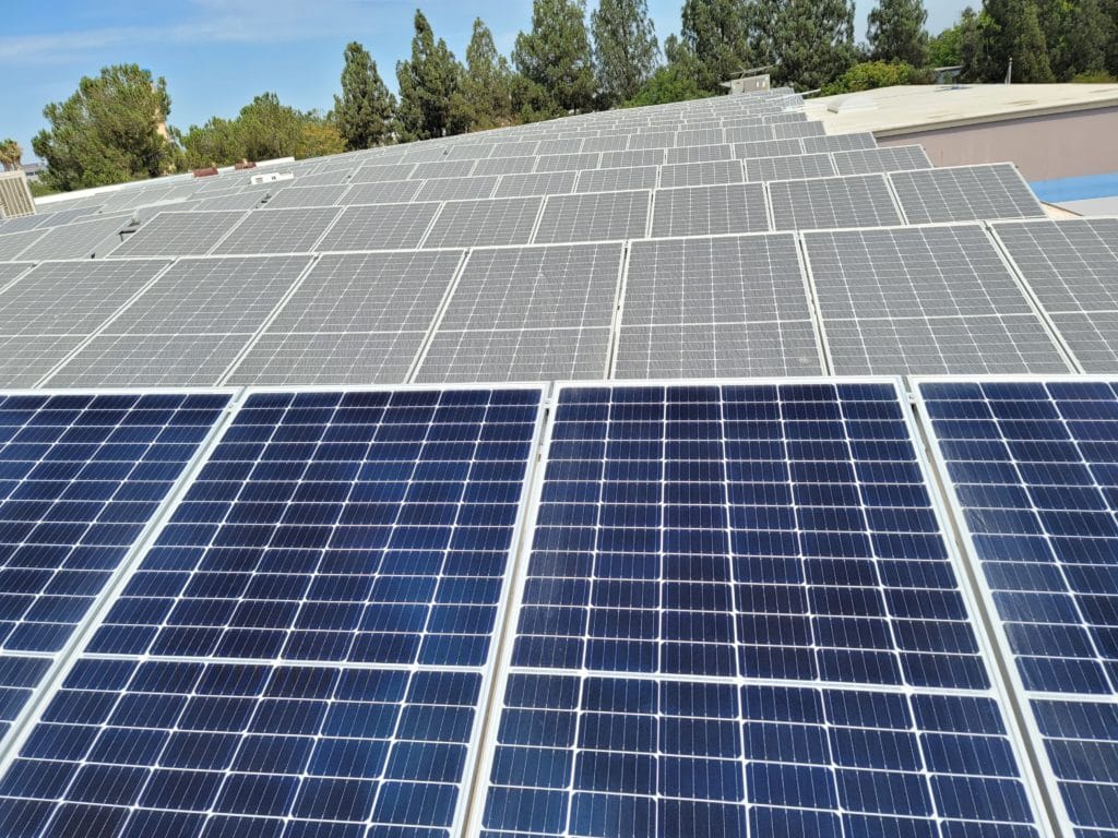 commercial solar panel cleaning