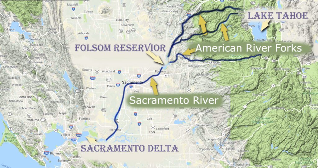 guide to sacramento california american river sacramento river northern californa