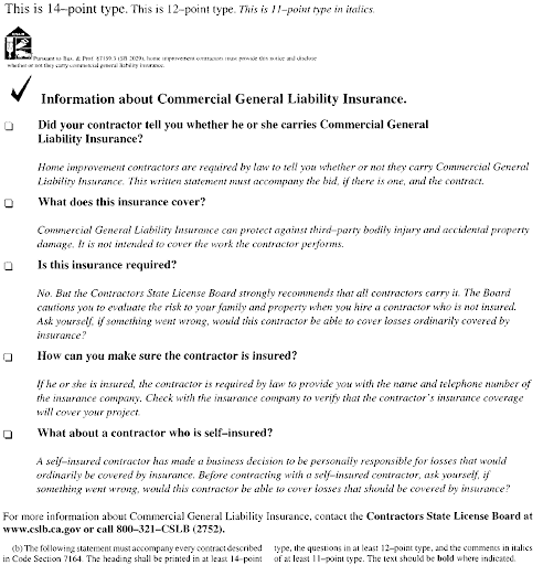 california contractor license property maintenance cleaning services checklist