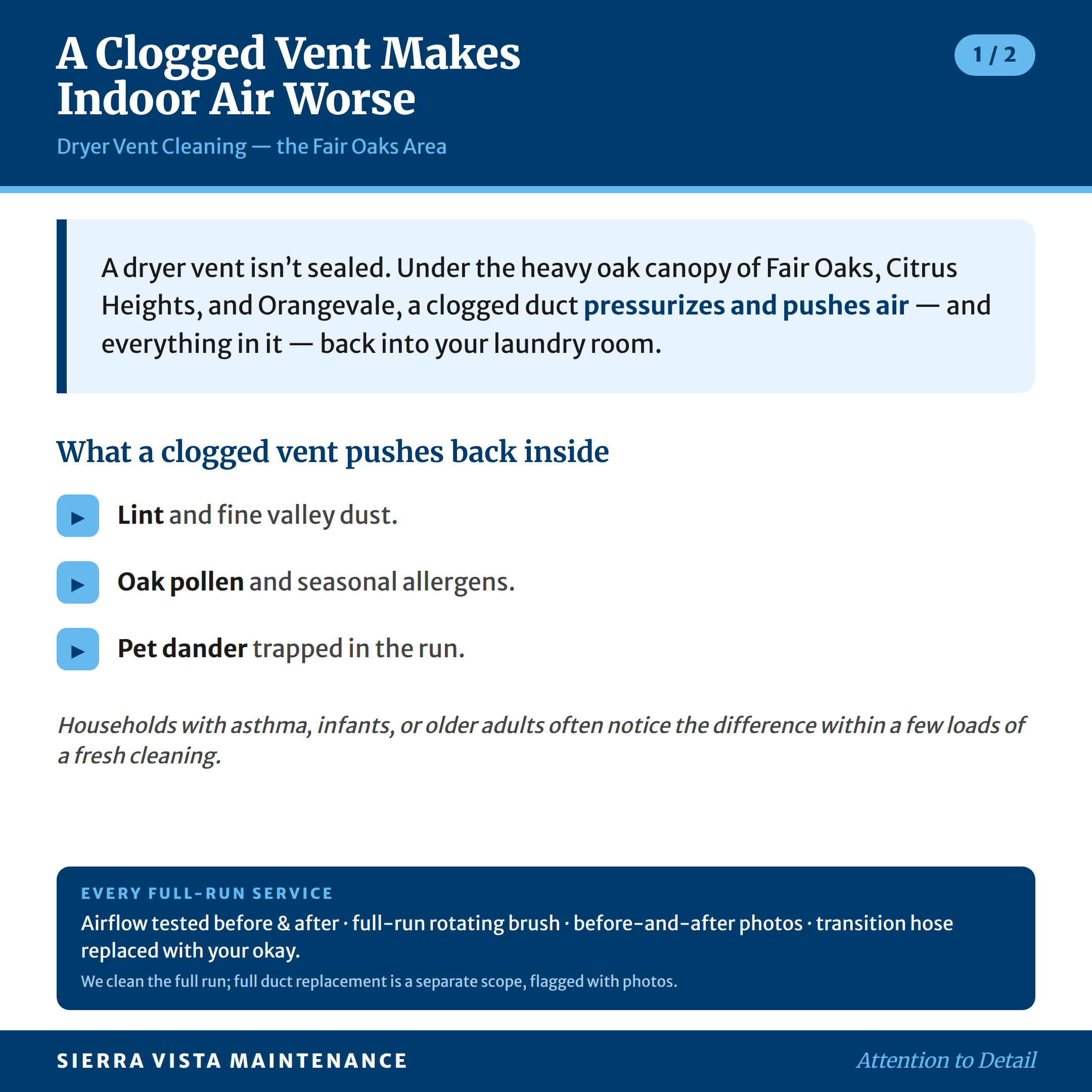 dryer-vent-cleaning-fair-oaks-area-factsheet-1 Fair Oaks Area Dryer Vent Maintenance: Run & Vent Exit Location