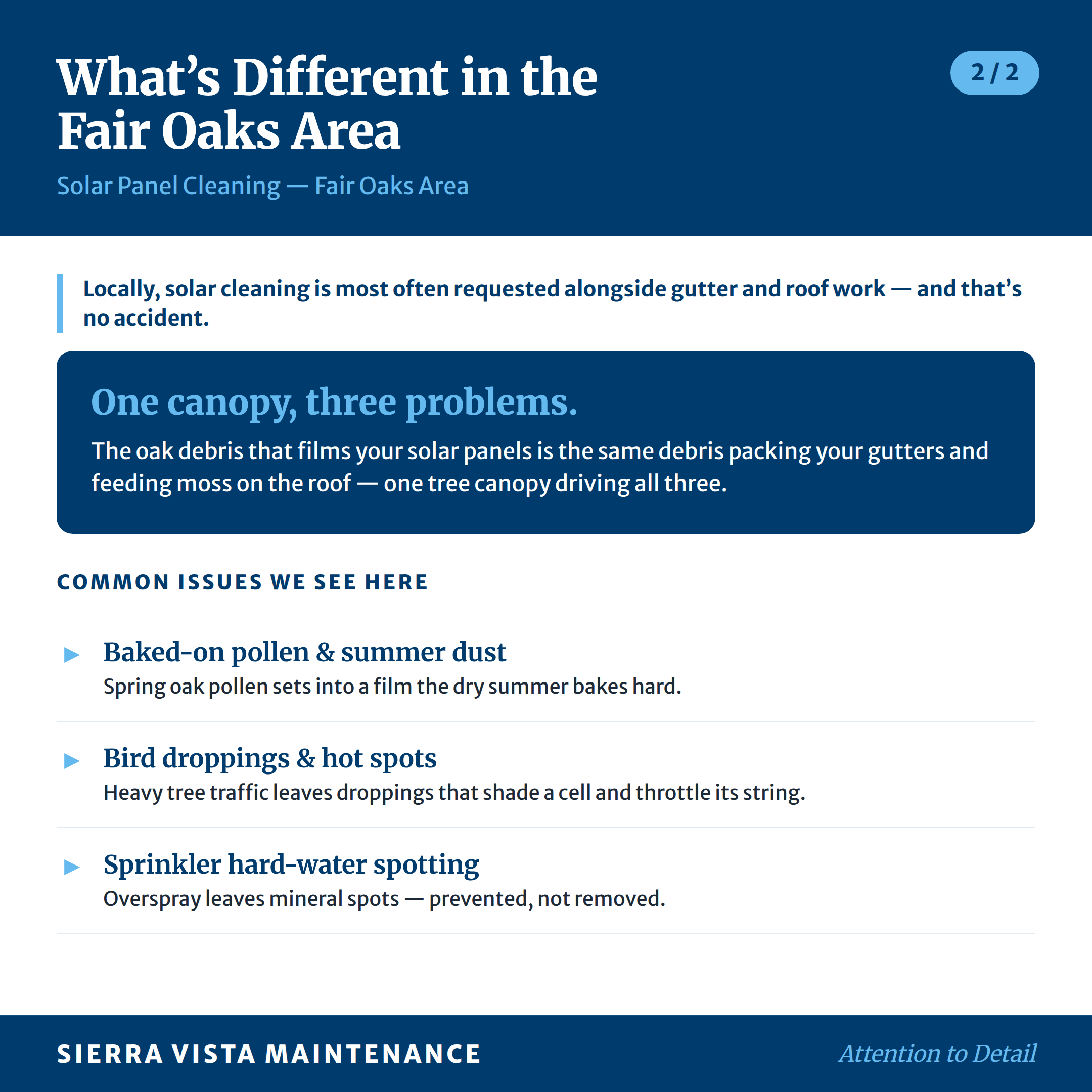 Common Issues We See for Solar Panels in Fair Oaks, Citrus Heights & Orangevale
