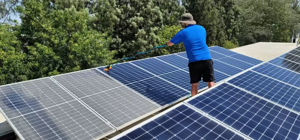 The Hidden Cost of Water Spots on Solar Panels: How They Impact Panel Performance and Lifespan Sierra Vista Maintenance Sacramento CA Cleaning Company, Debris Underneath Your Solar Panels