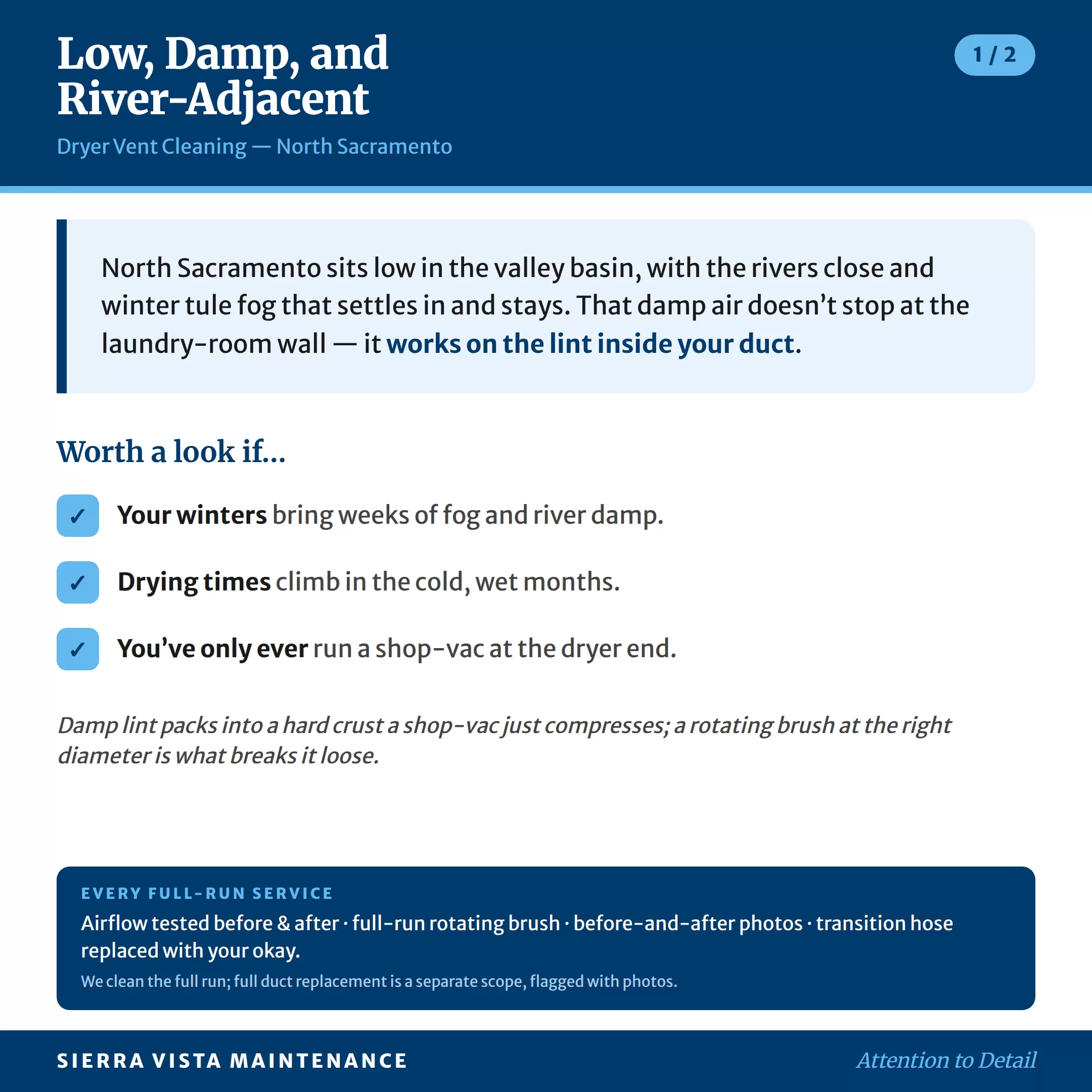 dryer-vent-cleaning-north-sacramento-area-factsheet-1 North Sacramento Dryer Vent Maintenance: River Dampness & Fog